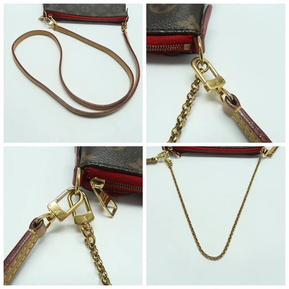 Louis Vuitton Pallas Brown Monogram Canvas Shoulder Bag 1126-040525 - Picture 6 of 12